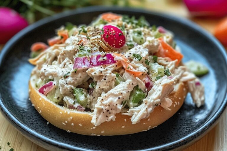 Chicken Bagel Salad Recipe
