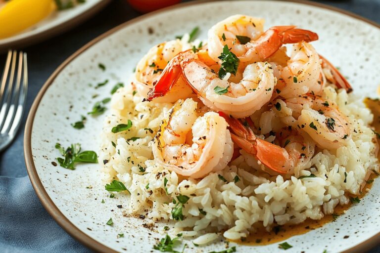 Shrimp Scampi With Rice Recipe