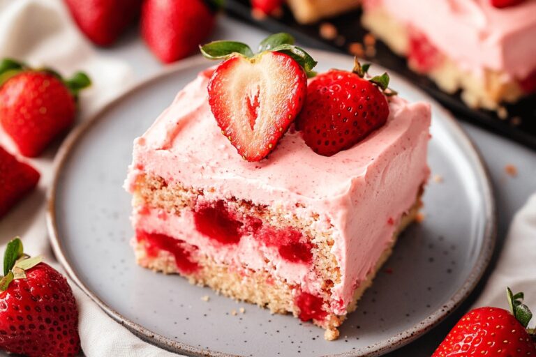 Fresh Strawberry Sheet Cake Recipe