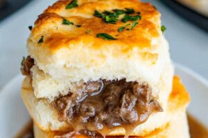 French Dip Biscuit Bake Recipe