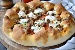 Neapolitan Ricotta Stuffed Crust Pizza Recipe