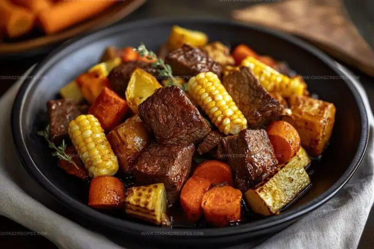 Marinated Beef & Roasted Veggies Recipe