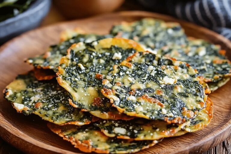 Mediterranean Spinach and Feta Crisps Recipe