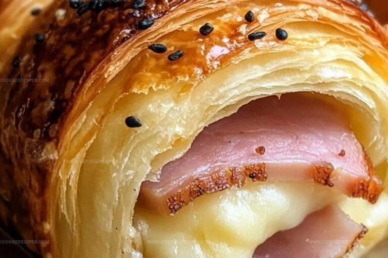 Baked Ham and Cheese Croissants Recipe
