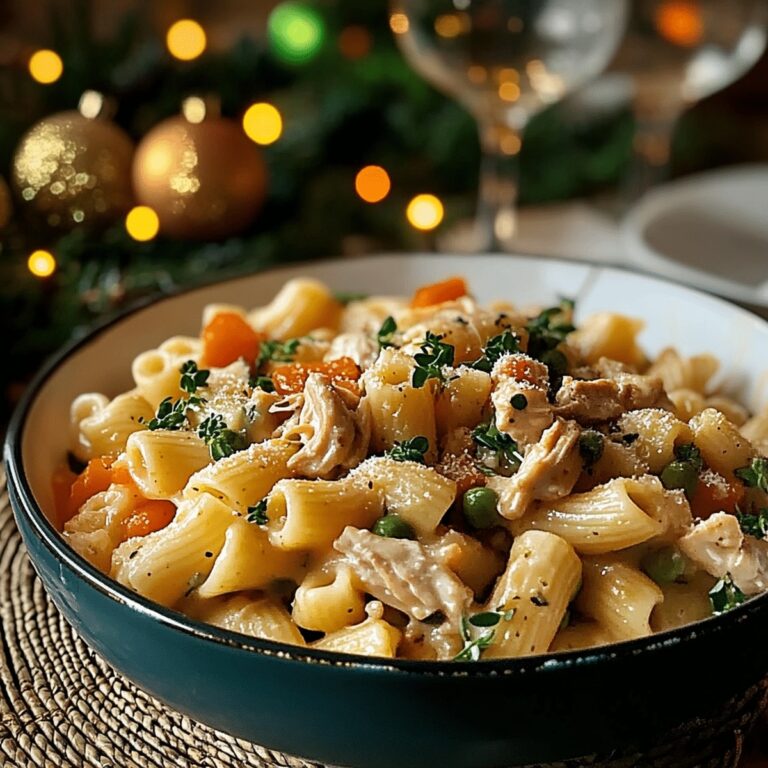 Snuggle-worthy Chicken Pot Pie Pasta Recipe