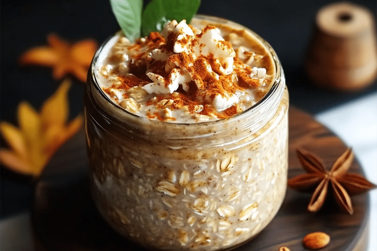 Chai Spiced Overnight Oats Recipe